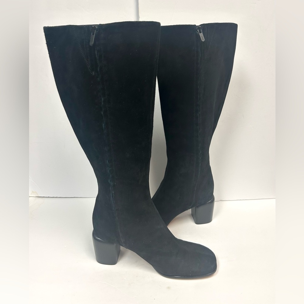 NEW Vince Boots Knee High Black Suede Women US 9.5 EU 40.5 Tall Maggie Classic - Picture 8 of 13